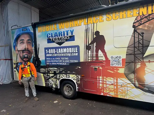 Mobile services provided by Clarity Testing.